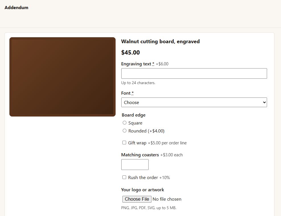 Addendum: another of its screens
