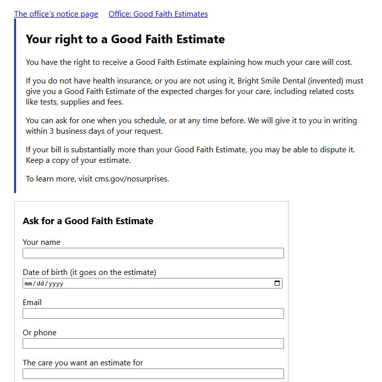 Forthright: its own screen