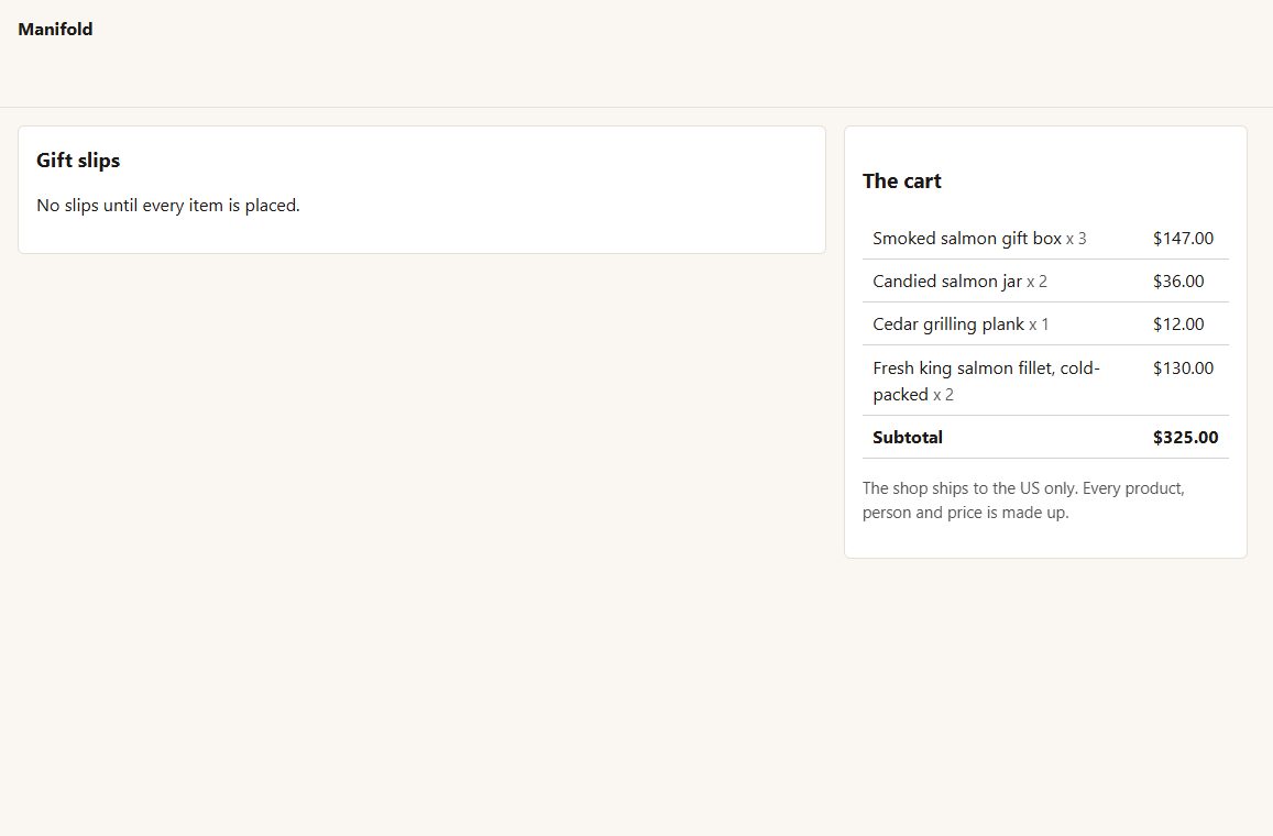 Manifold: another of its screens