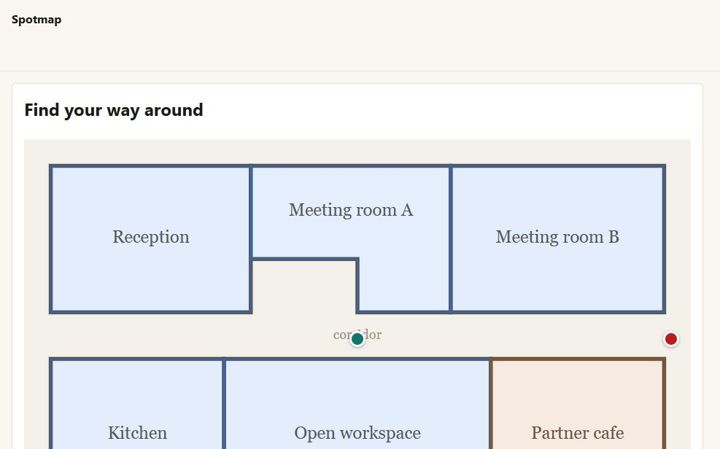 Spotmap: its own screen