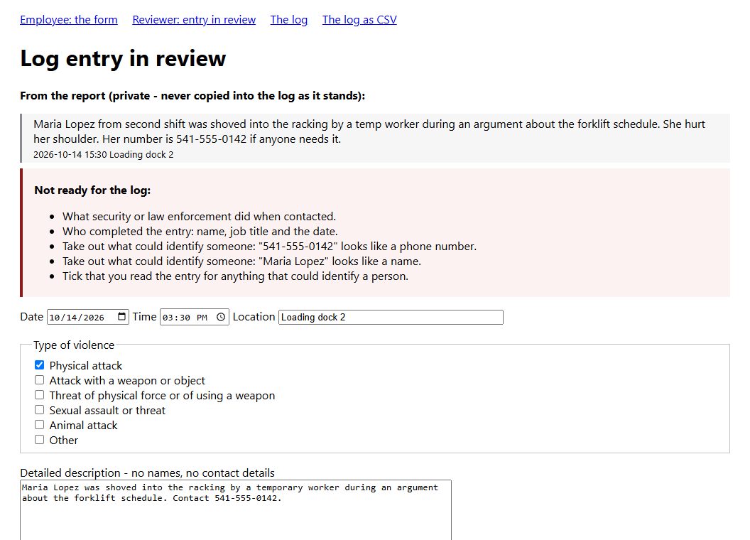 Watchword: another of its screens